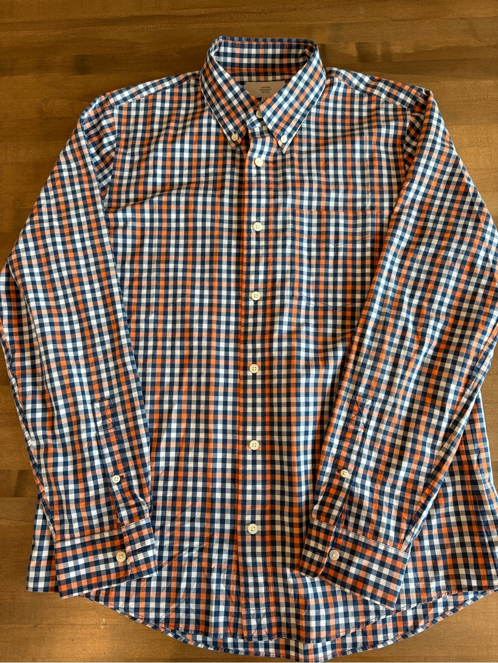 Jack Spade Warren Street Mens Large Plaid Button Down Shirt